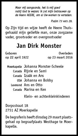 Familiebericht/overlijdensbericht
