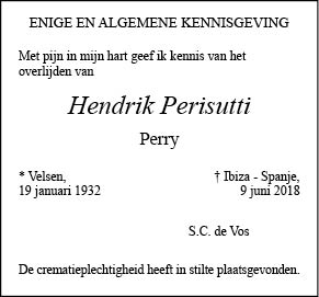 Familiebericht/overlijdensbericht