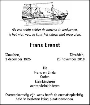 Familiebericht/overlijdensbericht