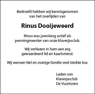 Familiebericht/overlijdensbericht