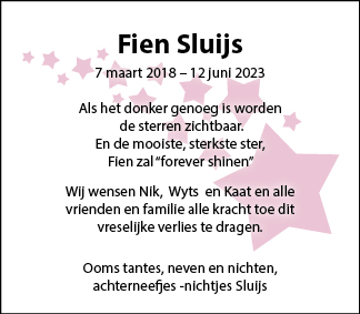 Familiebericht/overlijdensbericht
