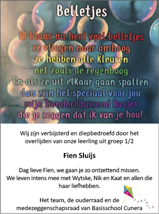 Familiebericht/overlijdensbericht