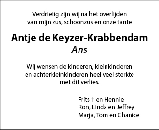 Familiebericht/overlijdensbericht