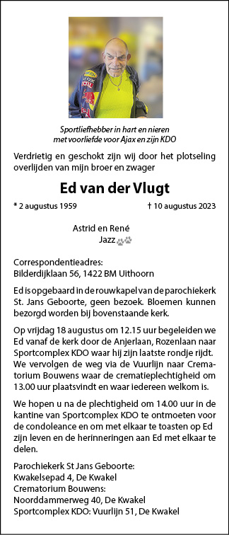 Familiebericht/overlijdensbericht