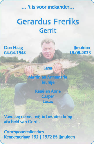 Familiebericht/overlijdensbericht