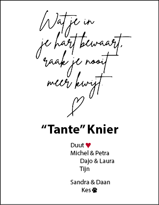 Familiebericht/overlijdensbericht