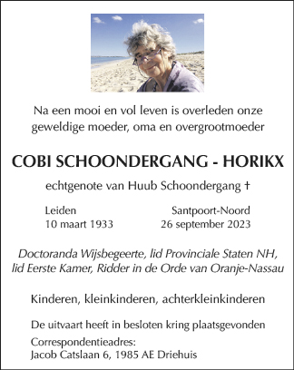 Familiebericht/overlijdensbericht
