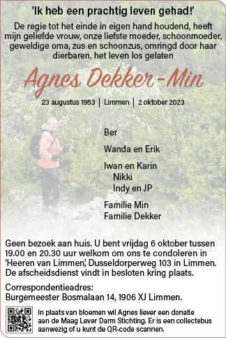 Familiebericht/overlijdensbericht