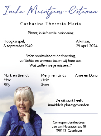 Familiebericht/overlijdensbericht