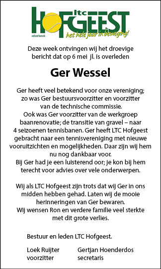 Familiebericht/overlijdensbericht