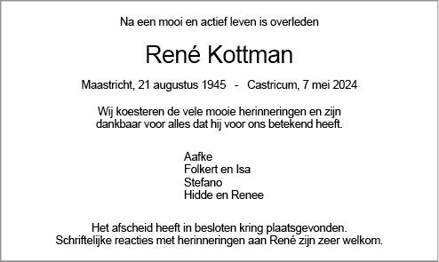 Familiebericht/overlijdensbericht