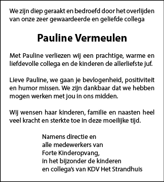 Familiebericht/overlijdensbericht