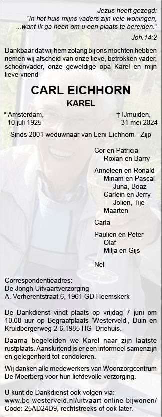 Familiebericht/overlijdensbericht