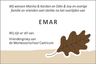 Familiebericht/overlijdensbericht