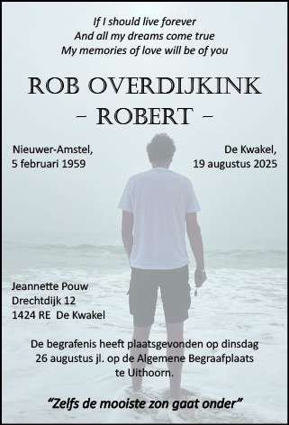 Familiebericht/overlijdensbericht