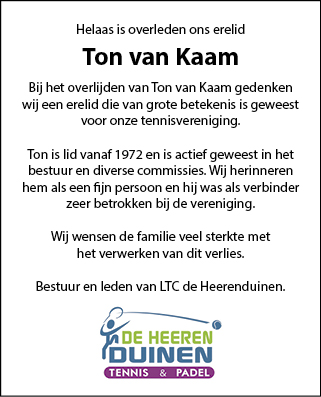 Familiebericht/overlijdensbericht
