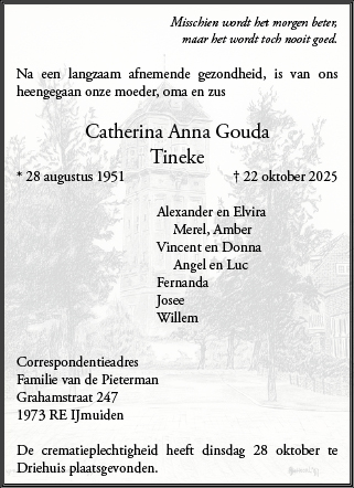 Familiebericht/overlijdensbericht