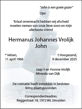 Familiebericht/overlijdensbericht