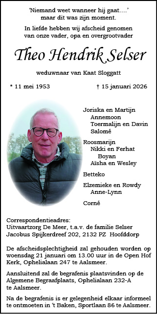 Familiebericht/overlijdensbericht