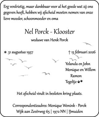 Familiebericht/overlijdensbericht