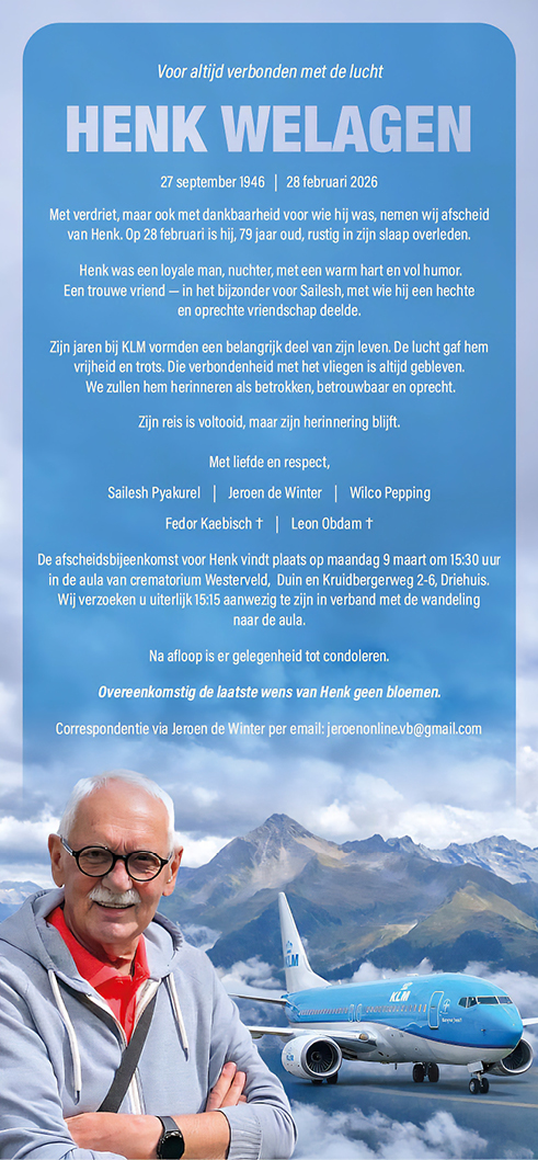 Familiebericht/overlijdensbericht