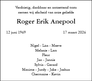 Familiebericht/overlijdensbericht