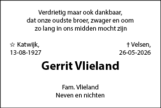 Familiebericht/overlijdensbericht