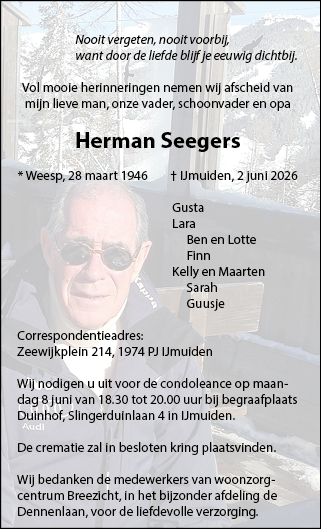 Familiebericht/overlijdensbericht