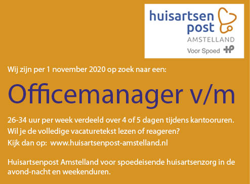 Vacature Officemanager V/M