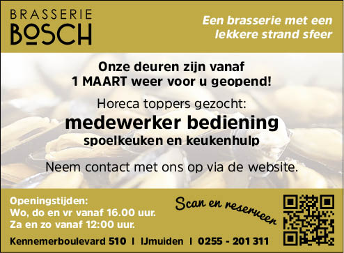 Vacature Medewerker bediening