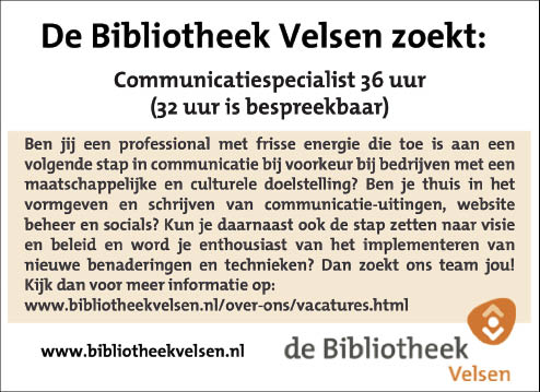 Vacature Communicatiespecialist