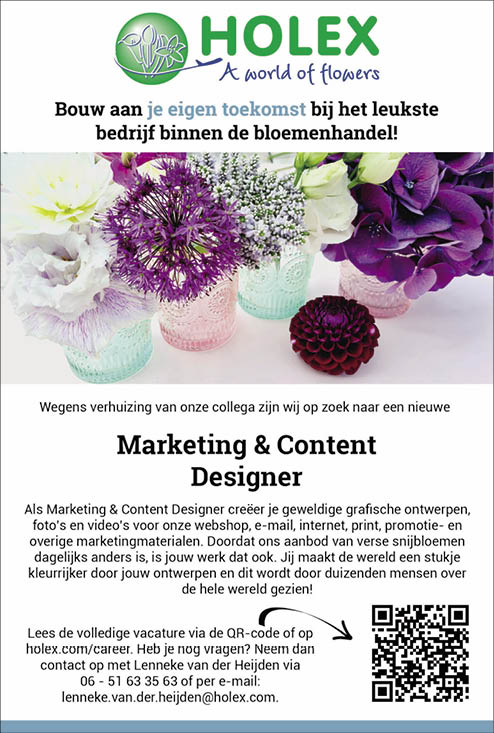 Vacature Marketing & content designer