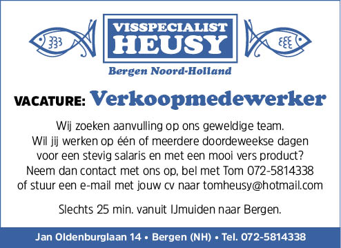 Vacature Verkoopmedewerker