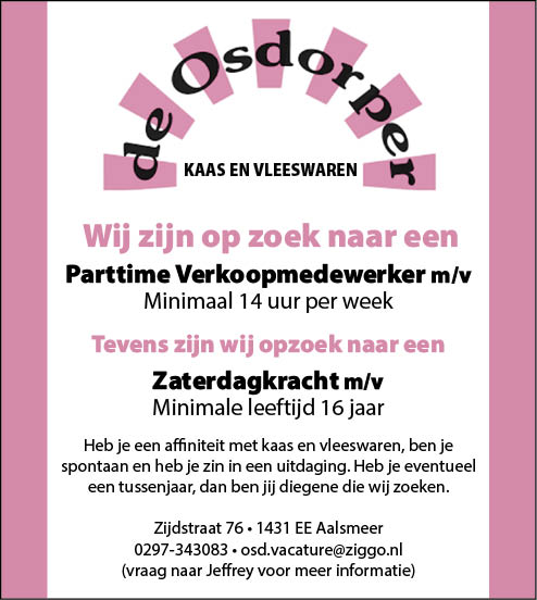 Vacature Diverse functies