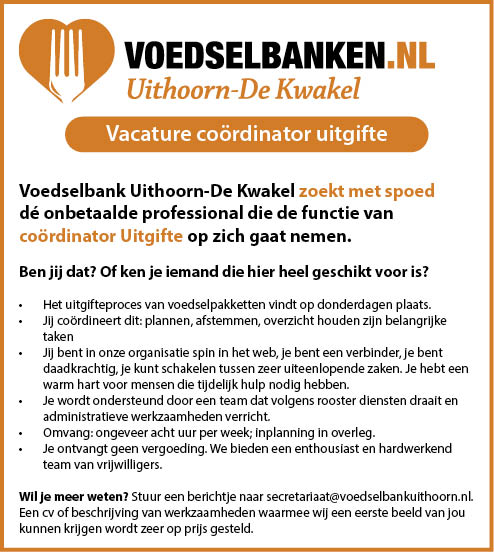 Vacature Coördinator uitgifte