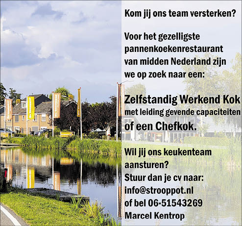 Vacature Chef kok