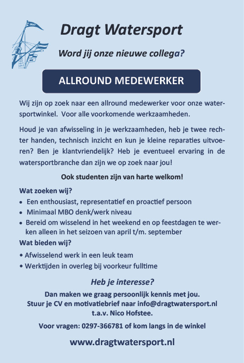 Vacature Allround medewerker