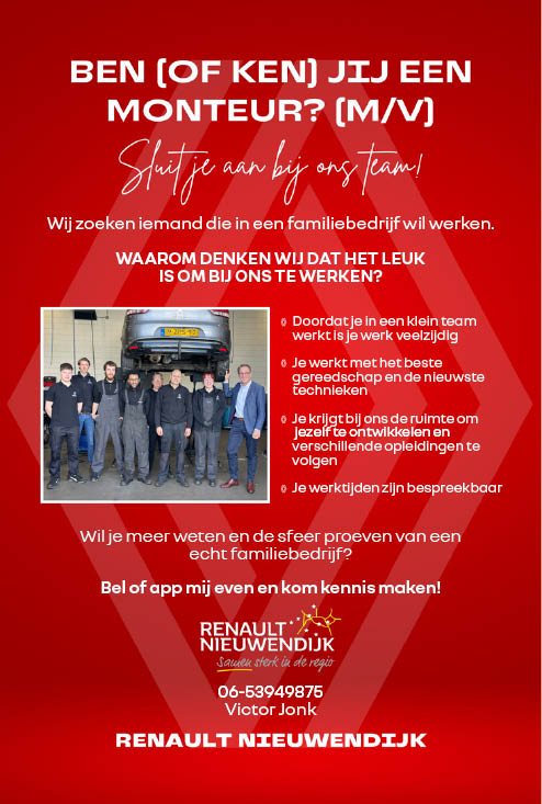 Vacature Monteur