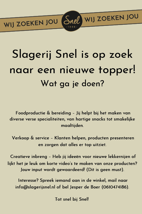 Vacature Allround medewerker