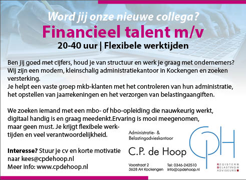 Vacature Financieel talent m/v