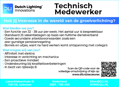 Vacature Technisch Medewerker
