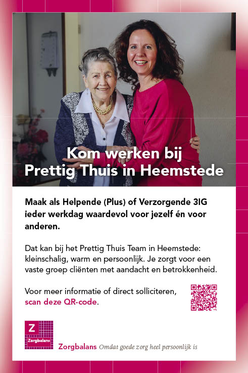 Vacature Helpende (Plus) of Verzorgende 3IG