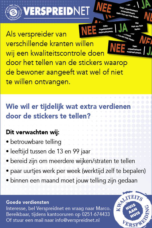 Vacature Teller
