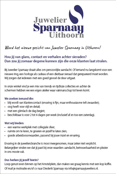Vacature Verkoopmedewerker