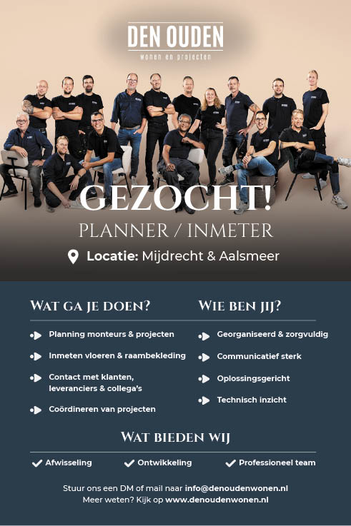 Vacature Planner/Inmeter