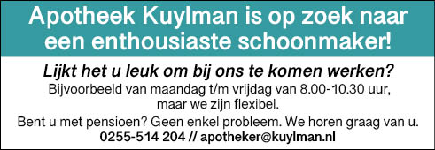 Vacature Schoonmaker