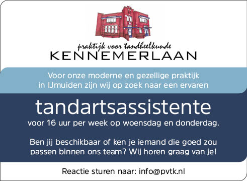 Vacature Tandartsassistente