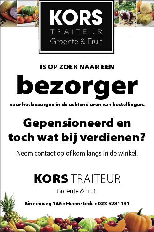 Vacature Bezorger