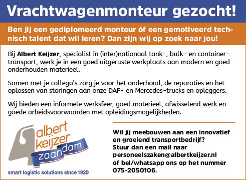 Vacature Vrachtwagenmonteur
