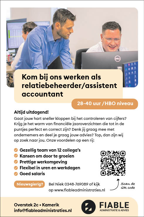 Vacature Relatiebeheerder/Assistent Accountant